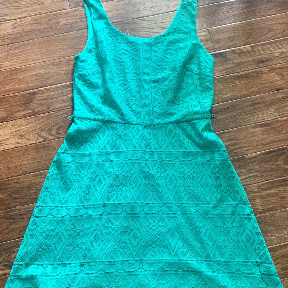 Alyx teal lace dress